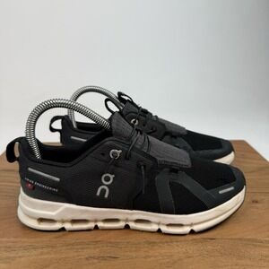 Big Kids On Cloud Sky Black Mesh Athletic Running Sneakers Shoes Size 4.5 Y GUC